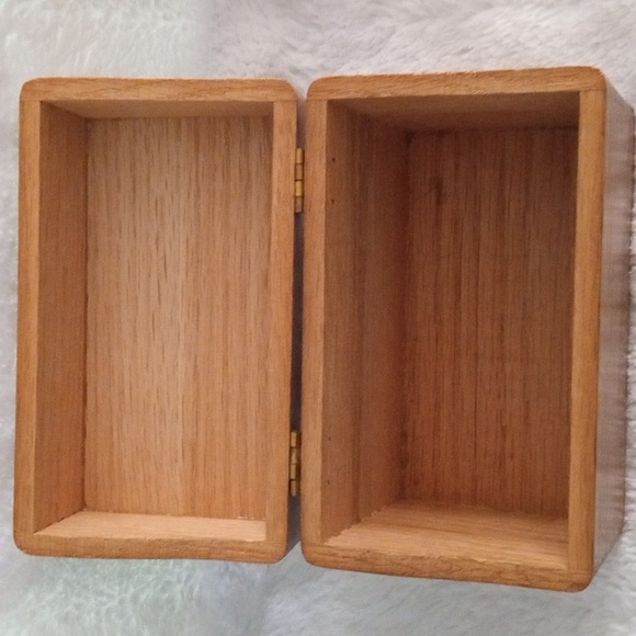 Vintage Solid Wood Recipe OR Index Card Box - Picture 5 of 11